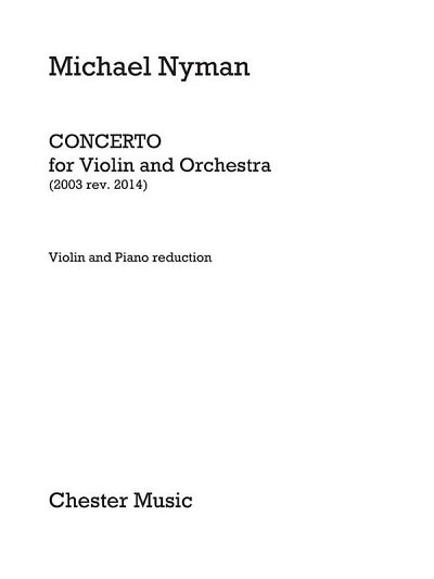 M. Nyman: Concerto For Violin and Orchestra, VlOrch (Part.)