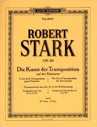 R. Stark: Die Kunst der Transposition op. 29/2 Band 2, Klar