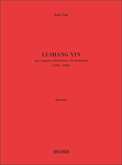 L. Lim: Li Shang Yin, GesSEns (Part.)