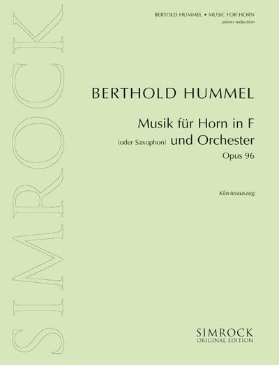H. Bertold: Musik für Horn und Orchester op. 9, HrnOrch (KA)