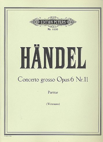G.F. Händel: Concerto grosso A-Dur op. 6; 11 HWV 329
