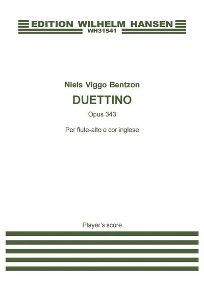 N.V. Bentzon: Duettino Op. 343 (Part.)