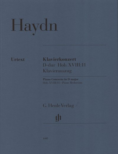 J. Haydn: Klavierkonzert D-Dur Hob. XVIII:11, 2Klav (Klavpa)