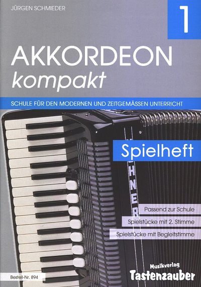 J. Schmieder: Akkordeon kompakt 1 - Spielheft, 1-2Akk
