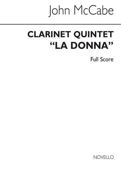 J. McCabe: Clarinet Quintet - 'La Donna' (Part.)