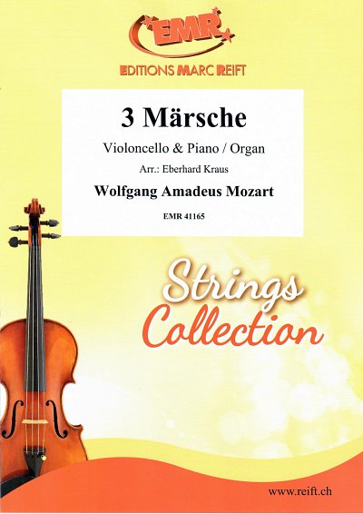 W.A. Mozart: 3 Märsche, VcKlv/Org