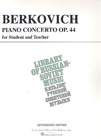 Piano Concerto, Op. 44 (for student & teacher, Klav4m (Sppa)