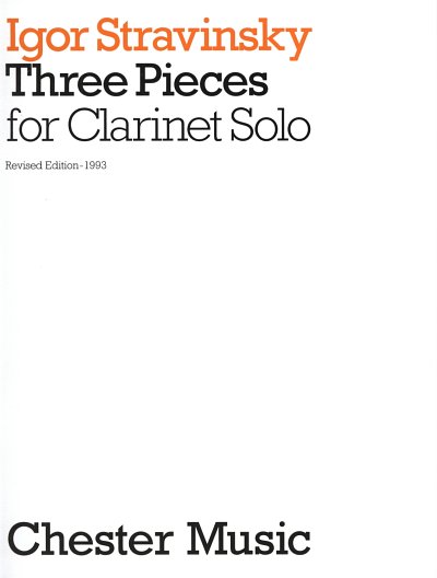 I. Strawinsky: Three Pieces For Clarinet Solo, Klar