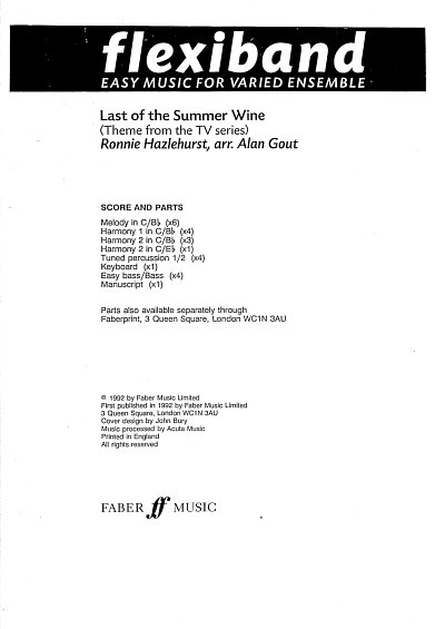 AQ: R. Hazlehurst: Last of Summer Wine, Varens (Pa+ (B-Ware)
