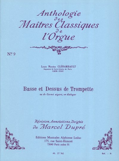 L. Clerambault: Basse Et Dessus De Trompette, Org
