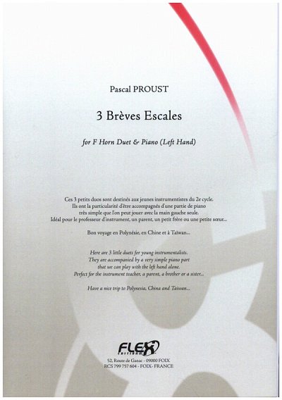P. Proust: 3 Brèves Escales (Pa+St)