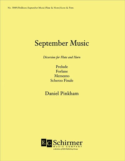 D. Pinkham: September Music (Pa+St)