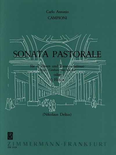 C.A. Campioni: Sonata pastorale für 4 Flöten u. B.c. (oder 5 Flöten)