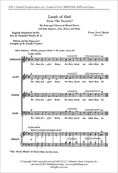 J. Haydn: The Seven Last Words: Lamb of God
