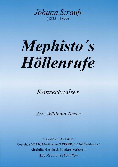 J. Strauß (Sohn): Mephisto's Höllenrufe, Blaso (Pa+St)