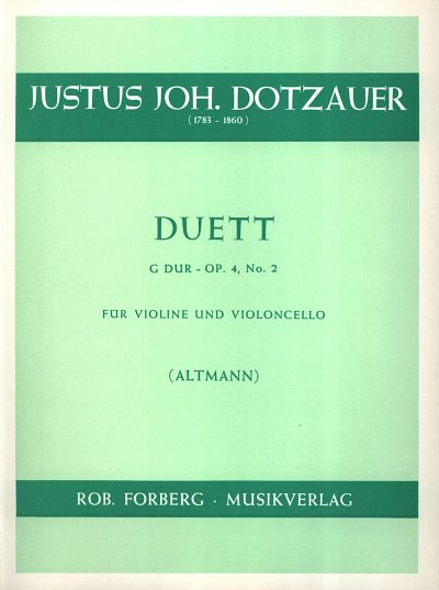 F. Dotzauer: Duett G-Dur op.4,2 (St)