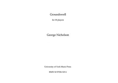 G. Nicholson: Groundswell, Kamens (Part.)