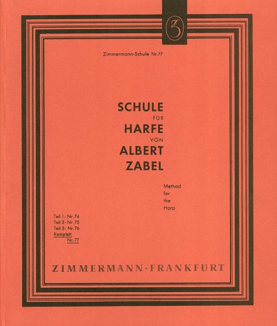 Zabel Albert: Schule Fuer Harfe