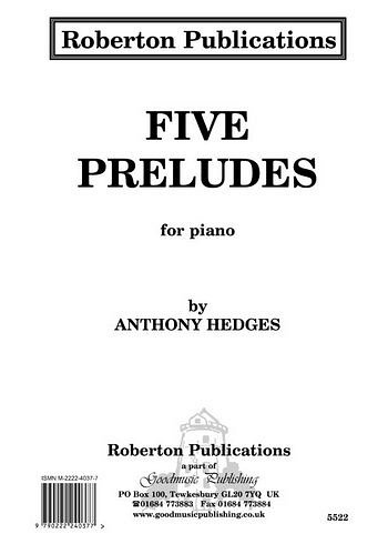 A. Hedges: Five Preludes, Klav