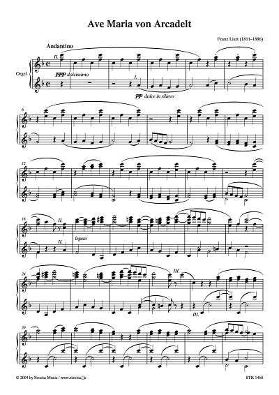 DL: F. Liszt: Ave Maria von Arcadelt
