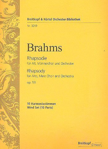 J. Brahms: Rhapsodie op. 53, GesMchOrch (HARM)