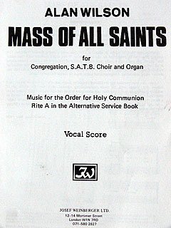 Wilson Alan: Mass Of All Saints