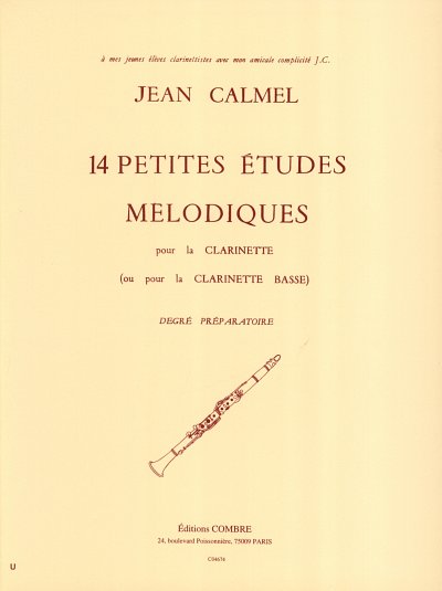 J. Calmel: Petites études mélodiques (14), Klar