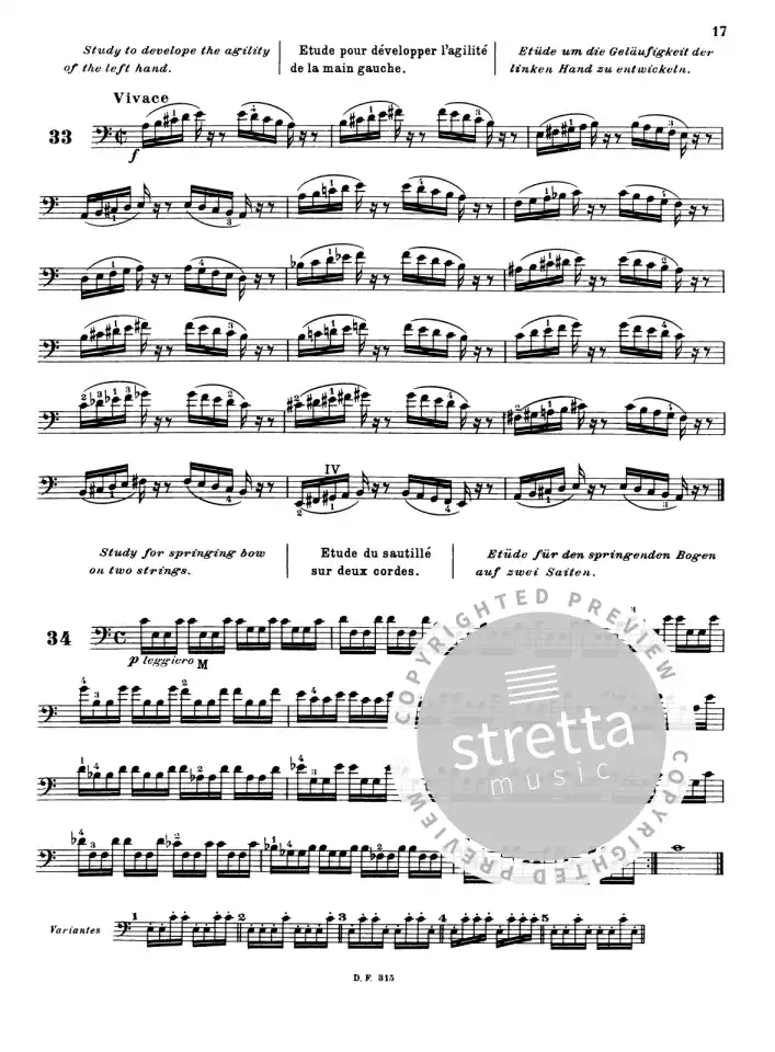 L.R. Feuillard: 60 Etüden des jungen Cellospielers, Vc (3)