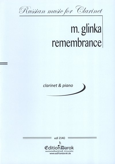 M. Glinka: Remembrance, KlarKlv (KlavpaSt)
