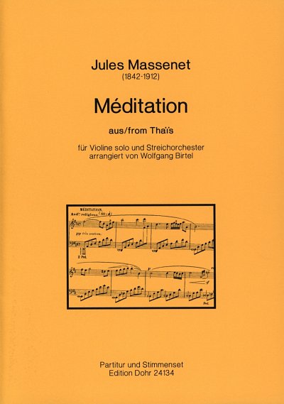 J. Massenet: Méditation aus Thais, VlStro (Pa+St)