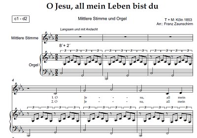 DL: (Traditional): O Jesu, all mein Leben bist du, GesM (Par
