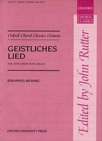 J. Brahms: Geistliches Lied Op. 30, Ch (Chpa)