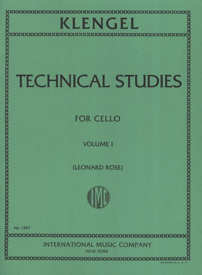 J. Klengel: Studi Tecnici Vol. 1 (Rose), Vc