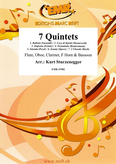 K. Sturzenegger: 7 Quintets, FlObKlHrFg