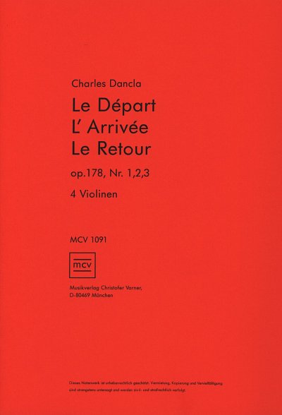 C. Dancla: Le Départ /L'Arrivée/ Le Retour op. , 4Vl (Pa+St)
