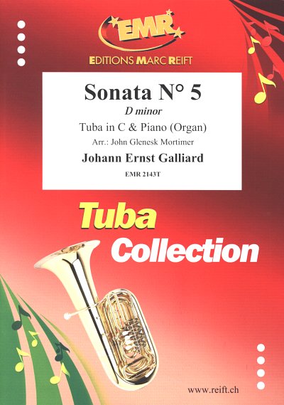 J.E. Galliard: Sonata N° 5 in D minor, TbKlv/Org