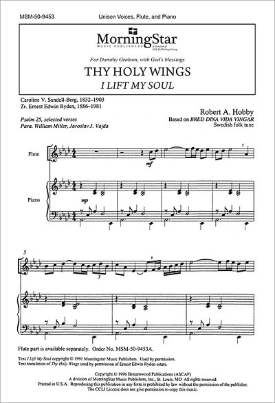 R.A. Hobby: Thy Holy Wings I Lift My Soul