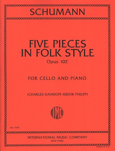 R. Schumann: 5 Pezzi In Stile Popolare Op.102 (Davidoff (Bu)