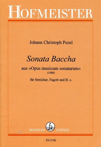 J.C. Pezel: Sonata baccha für Fagott, Streicher und  (Pa+St)