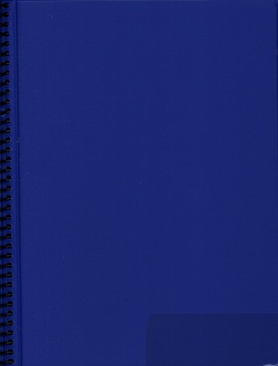 STAR Marschnotenmappe 19,5x13,5cm hoch 30 Taschen blau