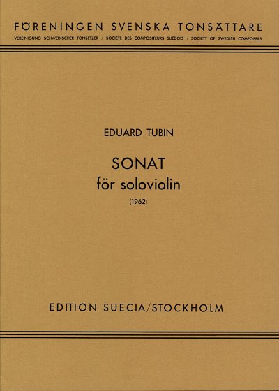 Tubin Eduard: Sonate
