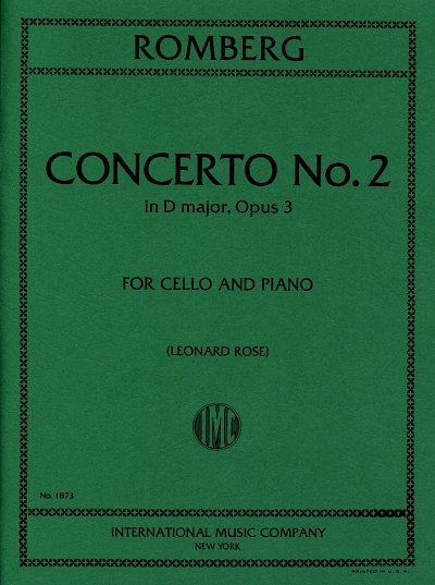 B. Romberg: Concerto N. 2 Re Op. 3 (Rose) (Bu)
