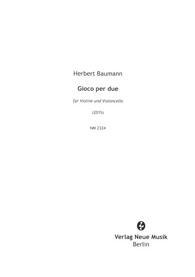 H. Baumann: Gioco per due