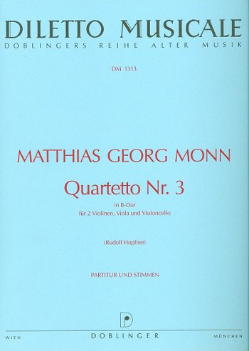 Monn Georg Matthias: Quartetto 3 In B-Dur Diletto Musicale