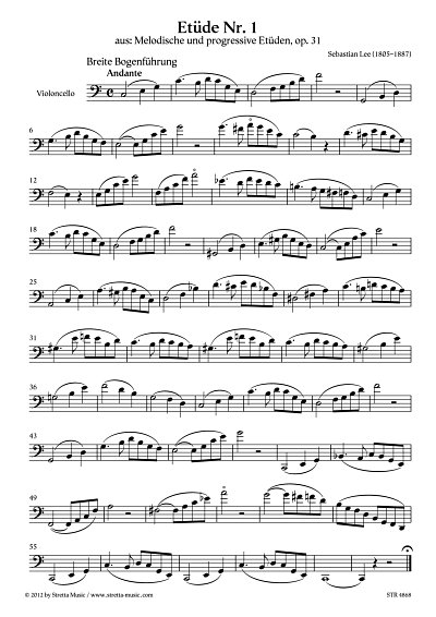 DL: S. Lee: Etuede Nr. 1 aus: Melodische und progressive Etu
