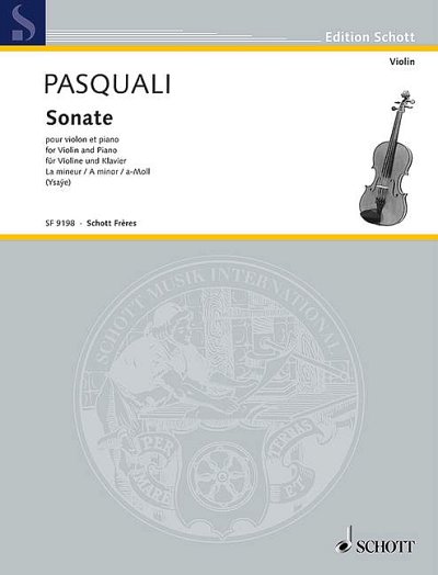 Pasquali, Nicolo: Sonate en la mineur