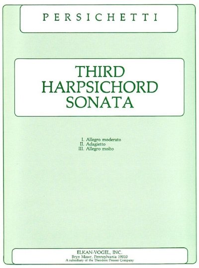 V. Persichetti: Third Harpsichord Sonata