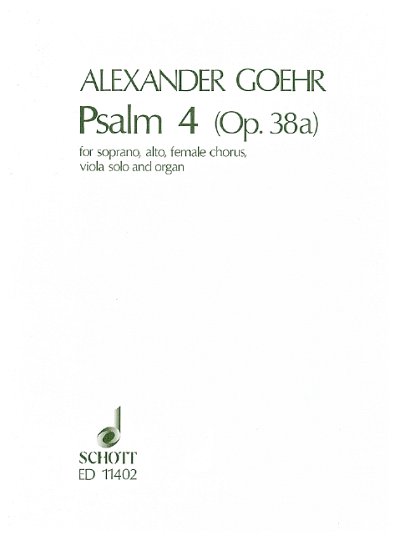 A. Goehr: Psalm IV op. 38a  (Part.)