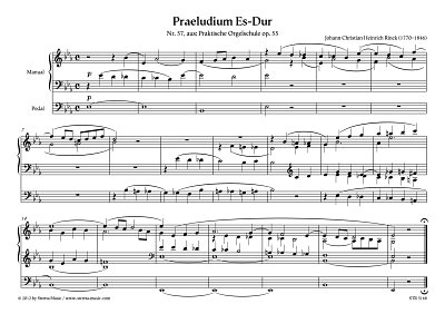 DL: J.C.H. Rinck: Praeludium Es-Dur Nr. 57, aus: Praktische 
