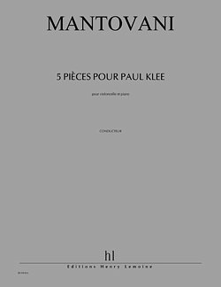 B. Mantovani: Pieces pour Paul Klee, Violoncello, Klavier
